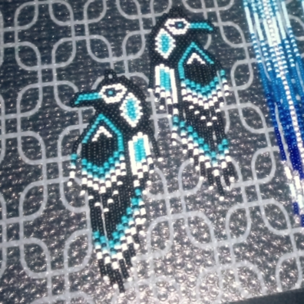 Native American style beaded earrings